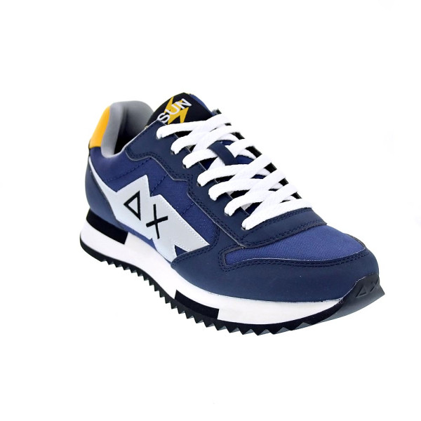 Zapatillas Sun68 AX zapatos Hombre modelo Niki Solid Azul Cordón