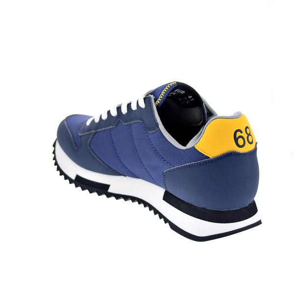 Zapatillas Sun68 AX zapatos Hombre modelo Niki Solid Azul Cordón