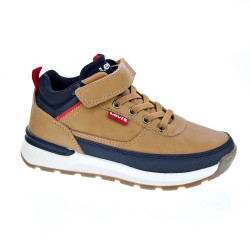 Botines Levis zapatos Niño modelo Ascot Refresh Beige Velcro 2