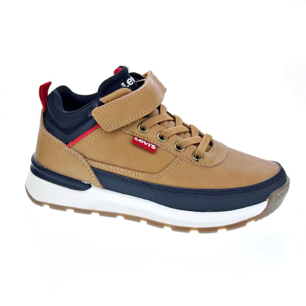 Botines Levis zapatos Niño modelo Ascot Refresh Beige Velcro