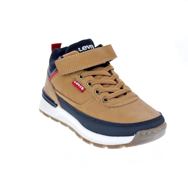Botines Levis zapatos Niño modelo Ascot Refresh Beige Velcro