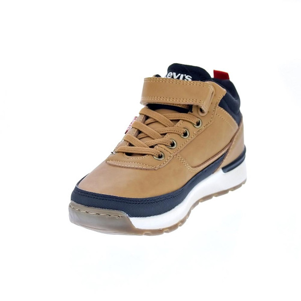 Botines Levis zapatos Niño modelo Ascot Refresh Beige Velcro