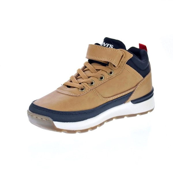 Botines Levis zapatos Niño modelo Ascot Refresh Beige Velcro