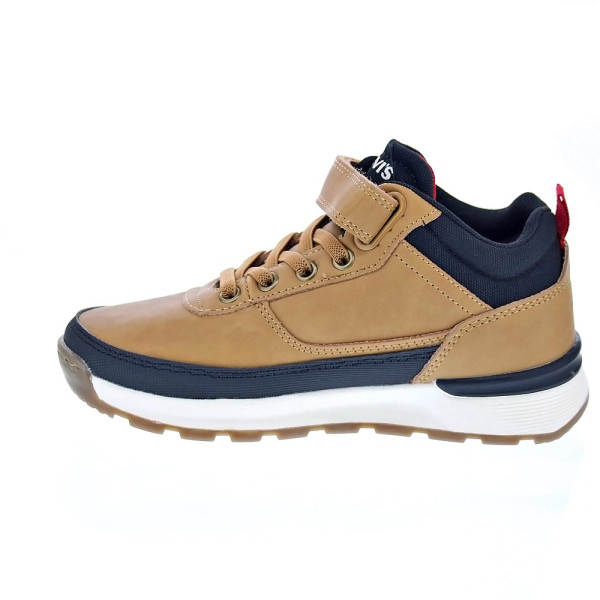 Botines Levis zapatos Niño modelo Ascot Refresh Beige Velcro