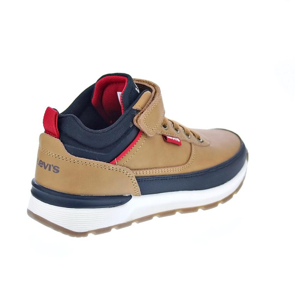 Botines Levis zapatos Niño modelo Ascot Refresh Beige Velcro