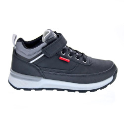 Botines Levis zapatos Niño modelo Ascot Refresh Negro Velcro