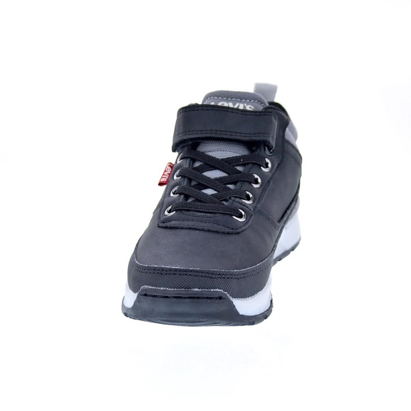 Botines Levis zapatos Niño modelo Ascot Refresh Negro Velcro