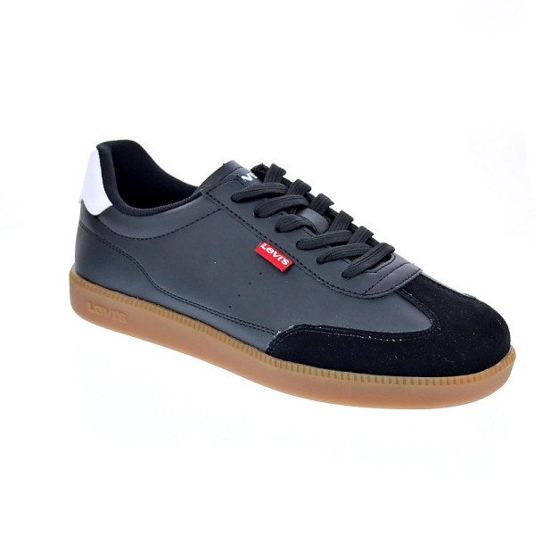 Zapatillas Levis zapatos Niño modelo Jackson Negro Cordón