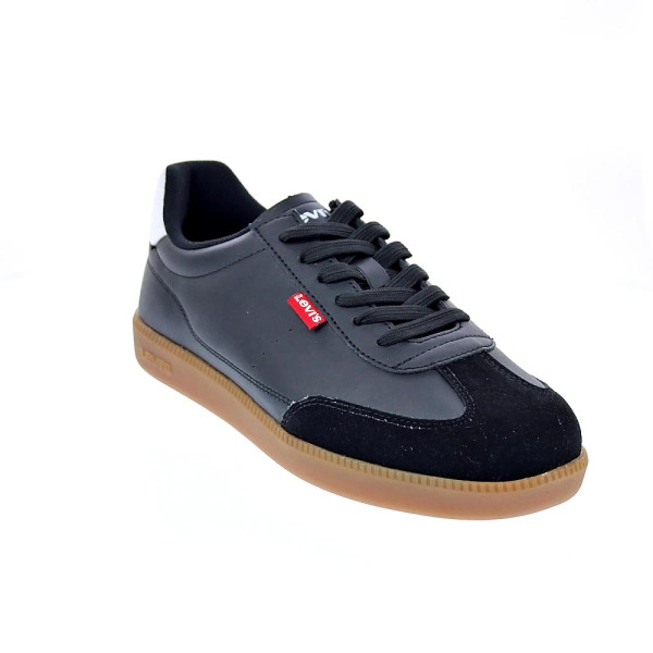 Zapatillas Levis zapatos Niño modelo Jackson Negro Cordón