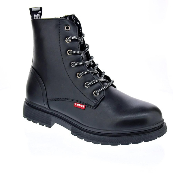 Botines Levis zapatos Niña modelo Catherine Negro Cordón