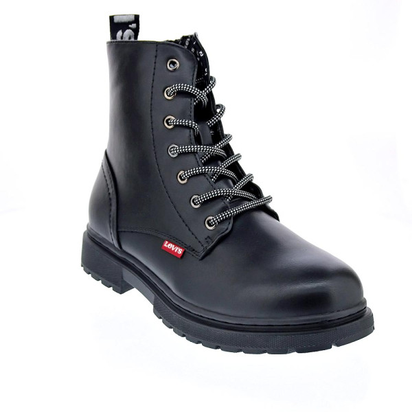 Botines Levis zapatos Niña modelo Catherine Negro Cordón