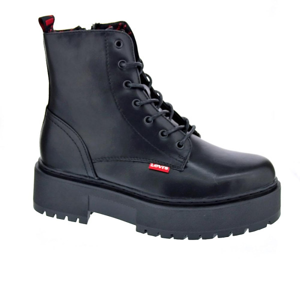 Botines Levis zapatos Niña modelo Cherry Negro Cordón