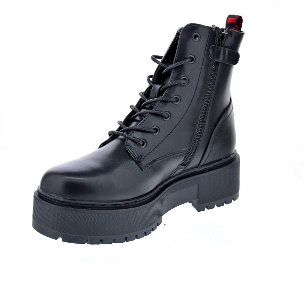 Botines Levis zapatos Niña modelo Cherry Negro Cordón