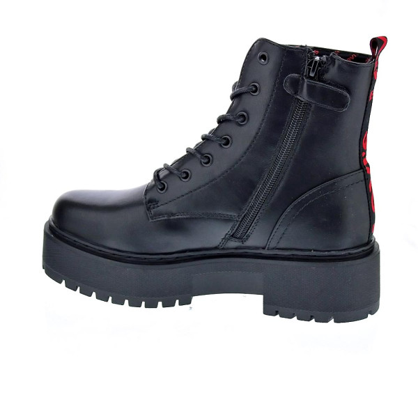 Botines Levis zapatos Niña modelo Cherry Negro Cordón