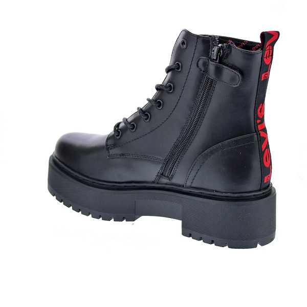 Botines Levis zapatos Niña modelo Cherry Negro Cordón