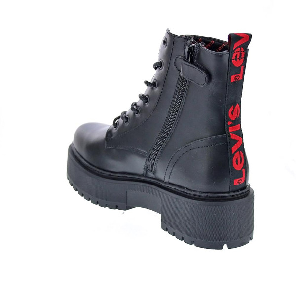 Botines Levis zapatos Niña modelo Cherry Negro Cordón