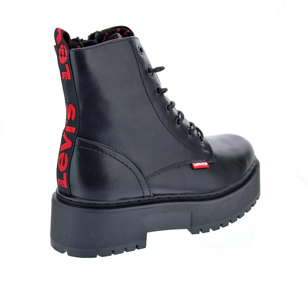 Botines Levis zapatos Niña modelo Cherry Negro Cordón