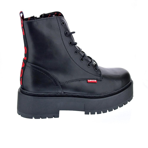 Botines Levis zapatos Niña modelo Cherry Negro Cordón