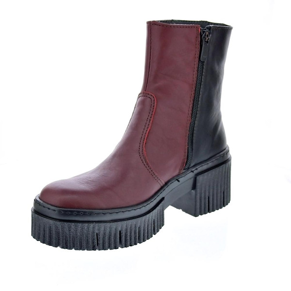 Botines Art Company zapatos Mujer modelo York Rojo Cremallera