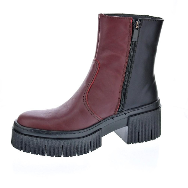 Botines Art Company zapatos Mujer modelo York Rojo Cremallera