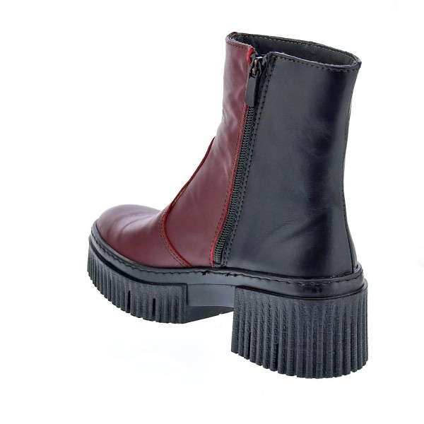 Botines Art Company zapatos Mujer modelo York Rojo Cremallera