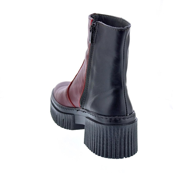 Botines Art Company zapatos Mujer modelo York Rojo Cremallera