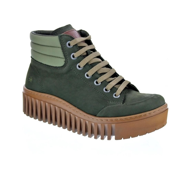 Botines Art Company zapatos Mujer modelo Brighton Verde Cordón