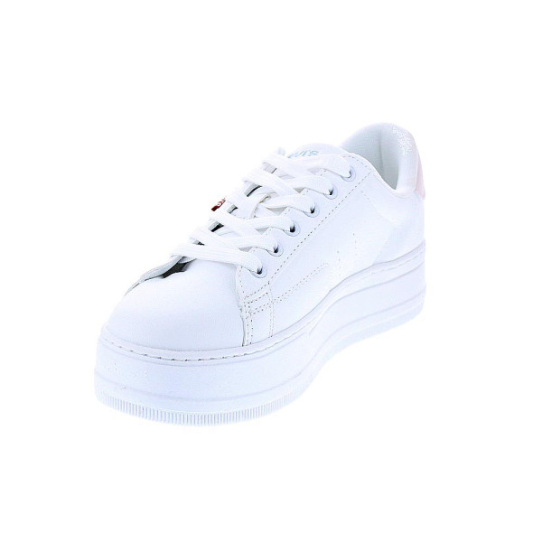 Zapatillas Levis zapatos Niña modelo Tampa Blanco Cordón