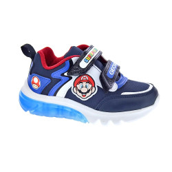 Zapatillas Geox zapatos Niño modelo Ciberdron Boy Azul Velcro 2