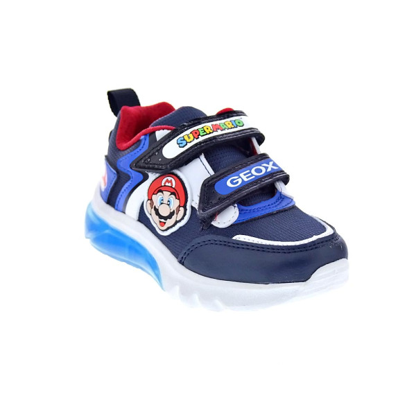 Zapatillas Geox zapatos Niño modelo Ciberdron Boy Azul Velcro