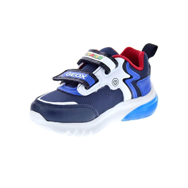 Zapatillas Geox zapatos Niño modelo Ciberdron Boy Azul Velcro