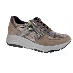 Zapatillas Imac zapatos Mujer modelo 656300 Beige Cordón 2