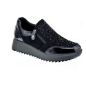 Zapatillas Imac zapatos Mujer modelo 657610 Negro Cremallera