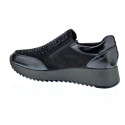 Zapatillas Imac zapatos Mujer modelo 657610 Negro Cremallera