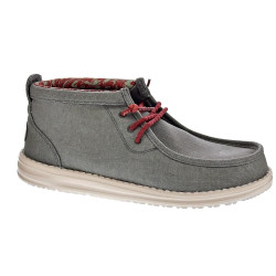 Botines Hey Dude zapatos Hombre modelo Wally Mix Wxed Verde Elástico 2