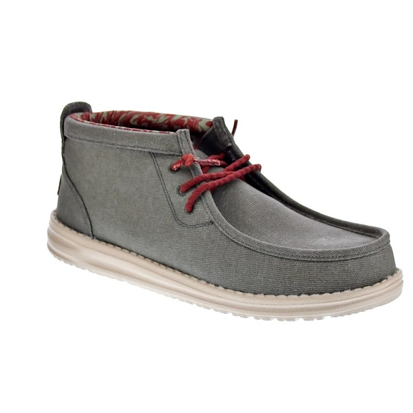 Botines Hey Dude zapatos Hombre modelo Wally Mix Wxed Verde Elástico