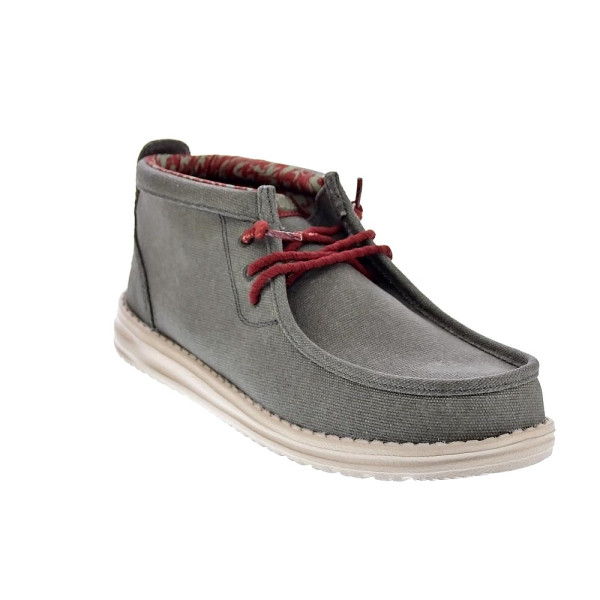 Botines Hey Dude zapatos Hombre modelo Wally Mix Wxed Verde Elástico