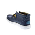 Botines Hey Dude zapatos Hombre modelo Wally Mid Waxed Azul Elástico