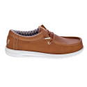 Mocasines Hey Dude zapatos Hombre modelo Wally Classic Marrón Elástico