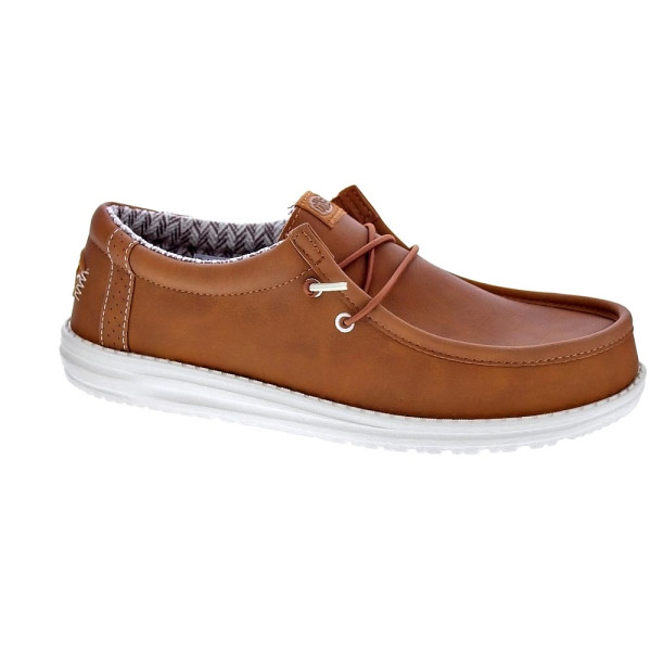 Mocasines Hey Dude zapatos Hombre modelo Wally Classic Marrón Elástico