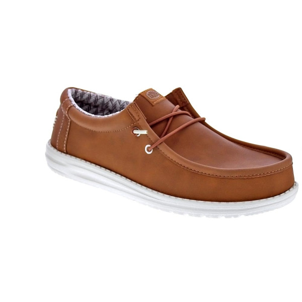 Mocasines Hey Dude zapatos Hombre modelo Wally Classic Marrón Elástico