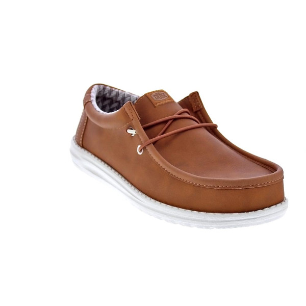 Mocasines Hey Dude zapatos Hombre modelo Wally Classic Marrón Elástico