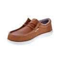 Mocasines Hey Dude zapatos Hombre modelo Wally Classic Marrón Elástico
