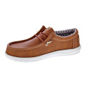 Mocasines Hey Dude zapatos Hombre modelo Wally Classic Marrón Elástico