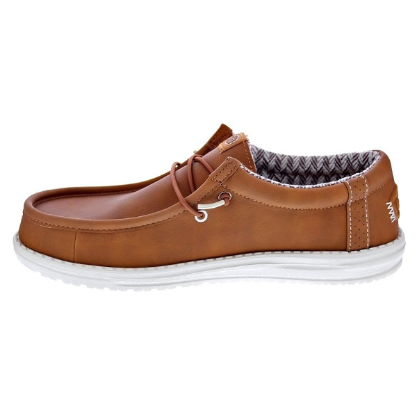 Mocasines Hey Dude zapatos Hombre modelo Wally Classic Marrón Elástico
