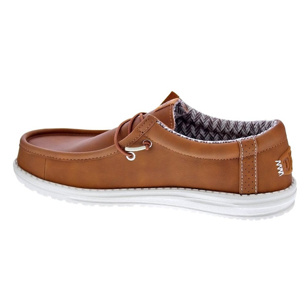 Mocasines Hey Dude zapatos Hombre modelo Wally Classic Marrón Elástico