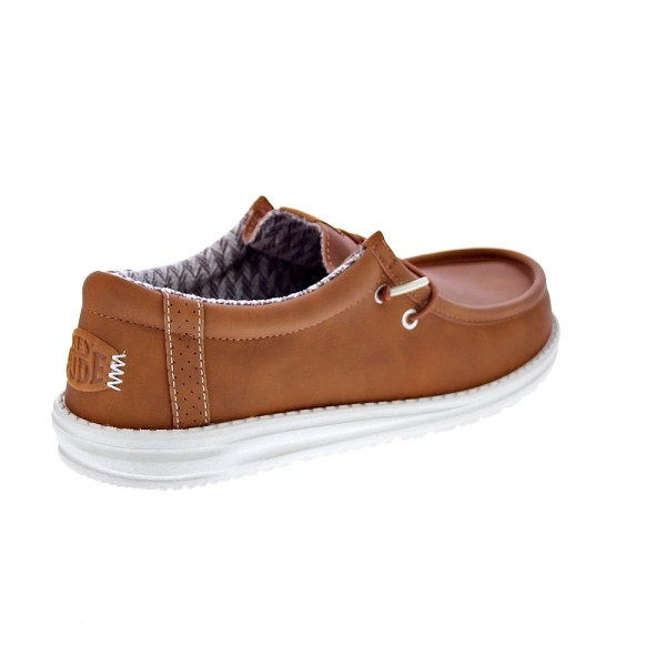Mocasines Hey Dude zapatos Hombre modelo Wally Classic Marrón Elástico