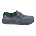 Mocasines Hey Dude zapatos Hombre modelo Wally X Hype Negro Elástico
