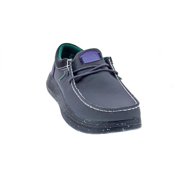 Mocasines Hey Dude zapatos Hombre modelo Wally X Hype Negro Elástico
