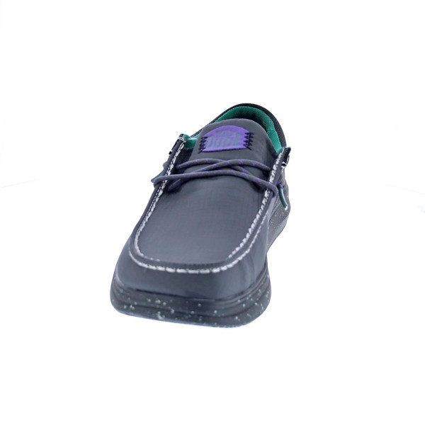 Mocasines Hey Dude zapatos Hombre modelo Wally X Hype Negro Elástico